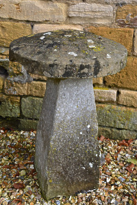An 18th century stone staddlestone