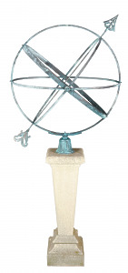 The Inverted Sundial Pedestal with Holborn Armillary Sphere