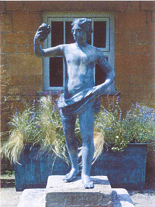 An 18th Century Lead figure of Bacchus 
