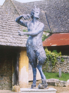 Lead figure of Pan by Van Nost the elder