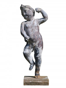 An early 18th Century lead figure of a dancing girl