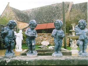 A set of early 20th Century lead figures of the Four Seasons