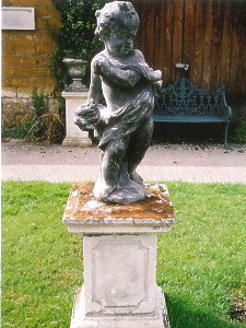 A late 17th/early 18th Century lead figure depicting Winter
