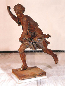 A 19th Century Cast Iron Figure of Hippomene