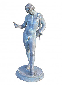 A verdigris bronze model of Dionysus