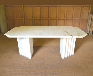 A marble table in the Art Deco style, circa 1930