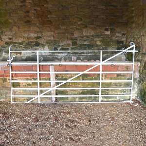 A large 19th century wrought iron field gate