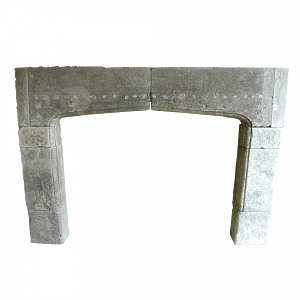 A 19th century limestone fire surround of large proportions