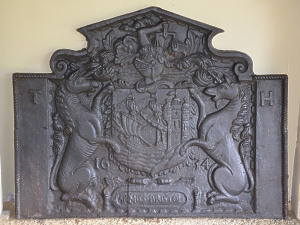  A fireback bearing the arms of the City of Bristol
