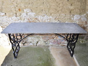 A Gothic wrought iron serving / potting table