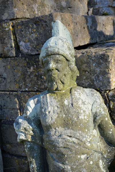 An 18th century Alnwick Castle 'Battlement Figure' Carved by James Johnson of Stamfordham, circa 1750 – 1770
