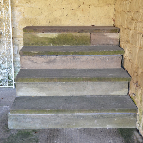 A set of York stone steps