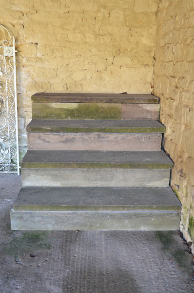 A set of York stone steps