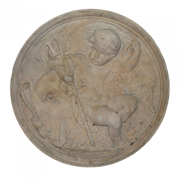 A pair of Allegorical roundels by Coade