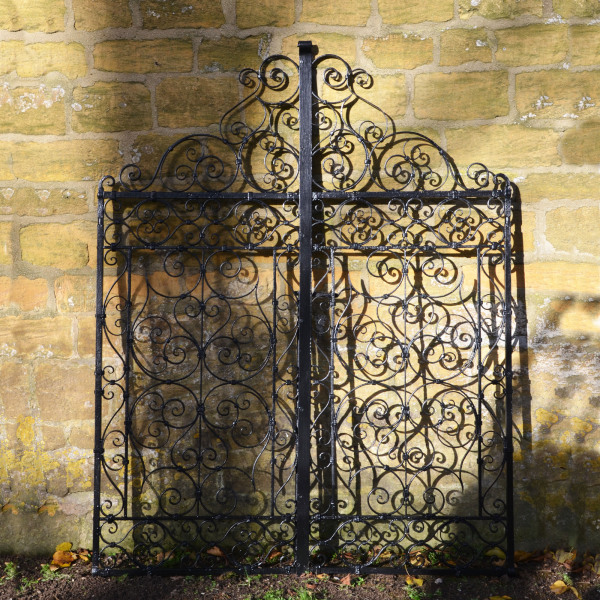 A pair of 19th century wrought iron garden gates