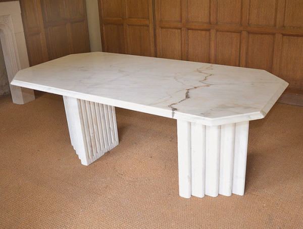 A marble table in the Art Deco style, circa 1930
