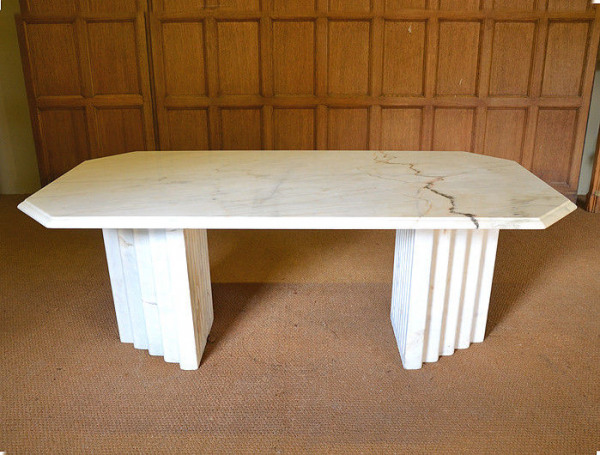 A marble table in the Art Deco style, circa 1930