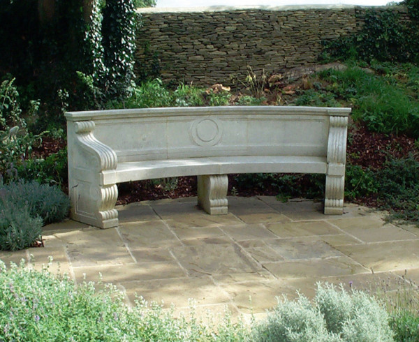 The Curved Neo-Classical Garden Seat