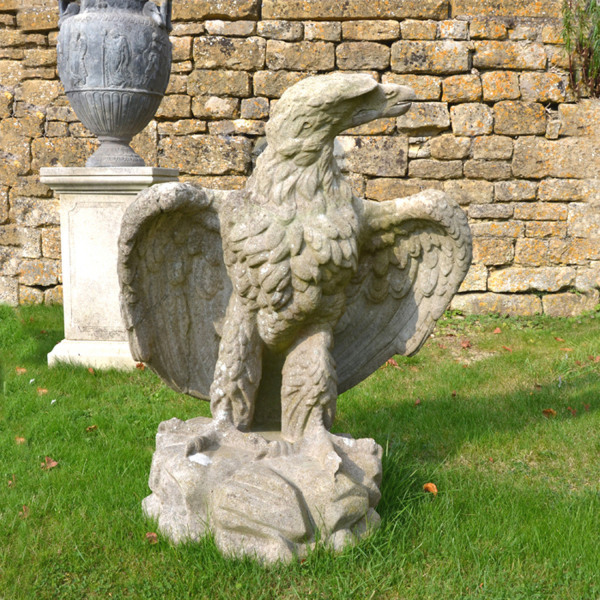 A large pair of 19th century eagles