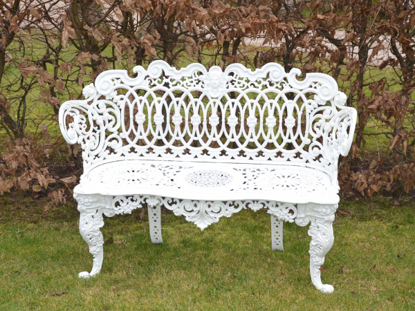 A pair of 19th century cast iron garden seats