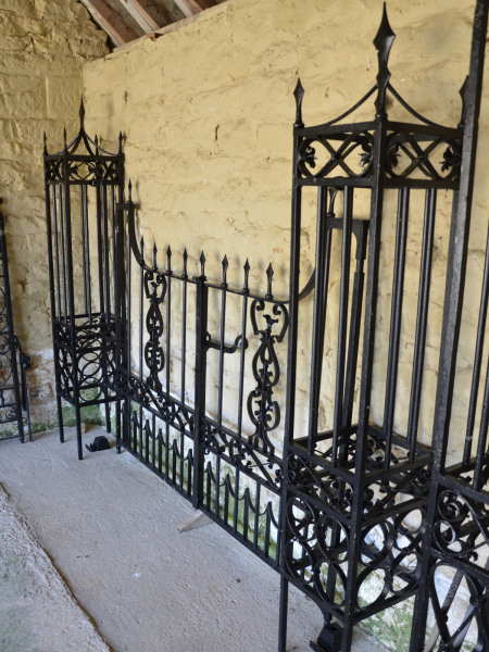 A pair of 19th century wrought iron double garden gates