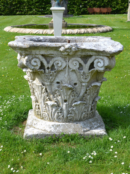 An Italian marble wellhead