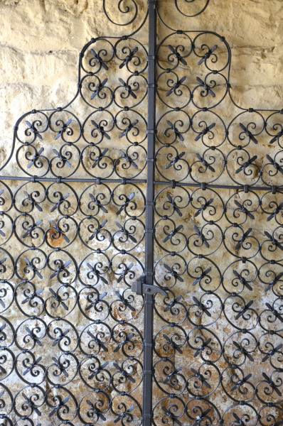 A pair of early 20th century wrought iron garden gates 