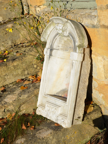 A neatly proportioned mid-18th century marble niche