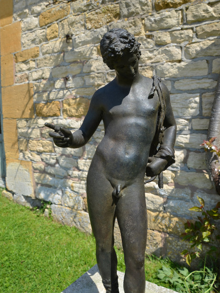 A verdigris bronze model of Dionysus